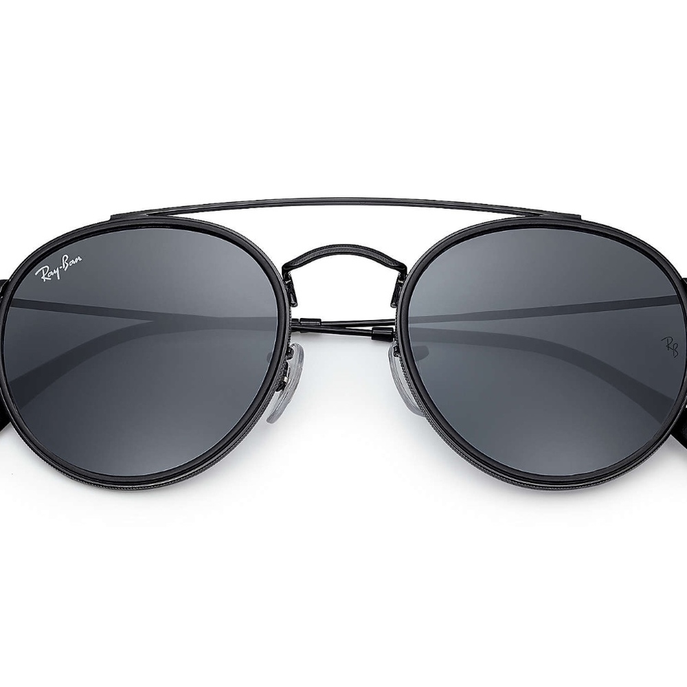 Rayban Black Round Bridge Sunglasses